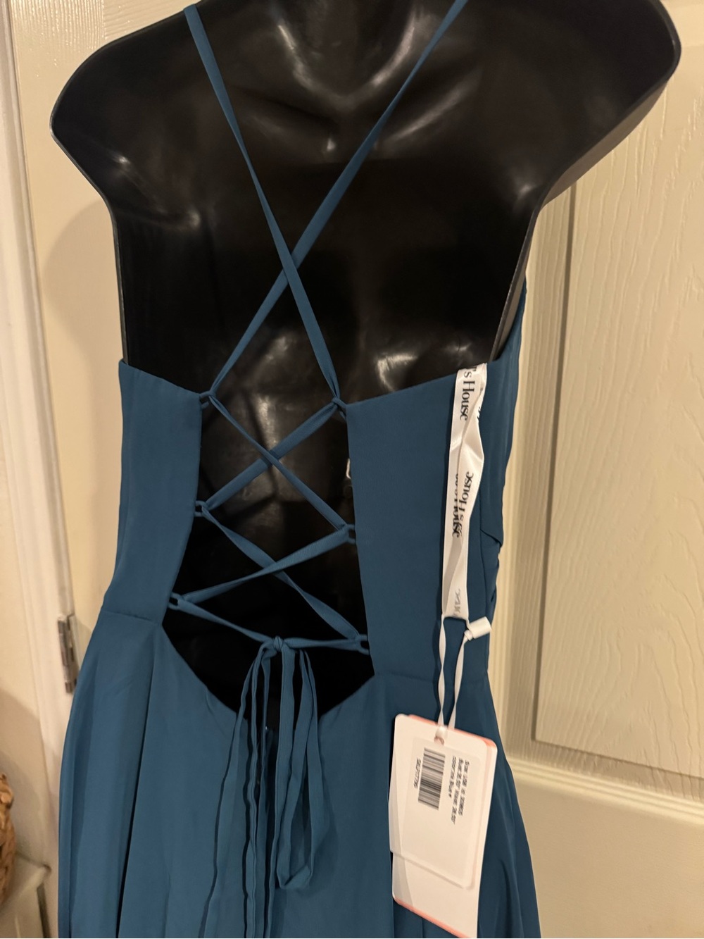 JJ's House Euridice
Dark Navy V-Neck Pleated Chiffon Dress - Picture 12 of 14